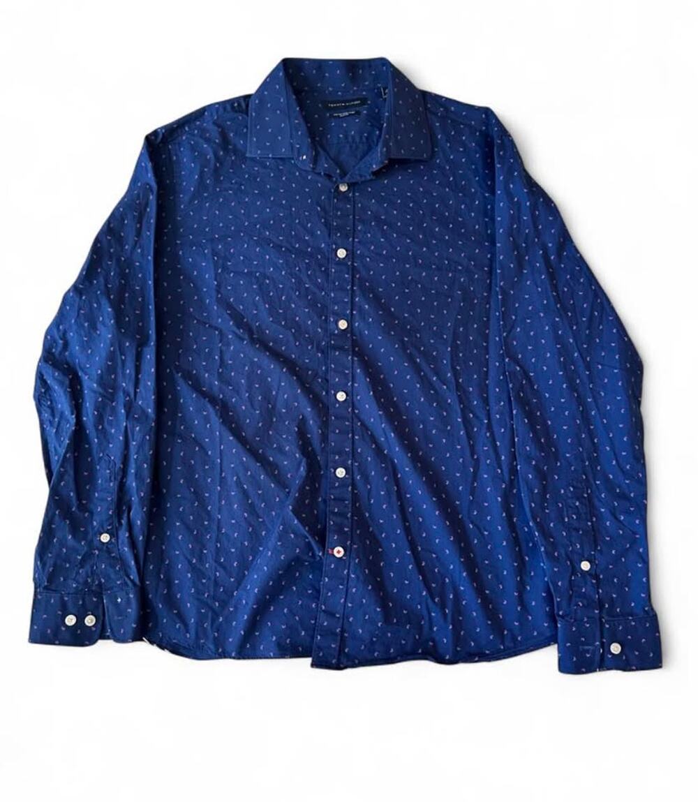 Tommy Hilfiger The No-Tuck Shirt Slim Fit Size Large